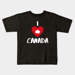 I Love Canada Kids T-Shirt